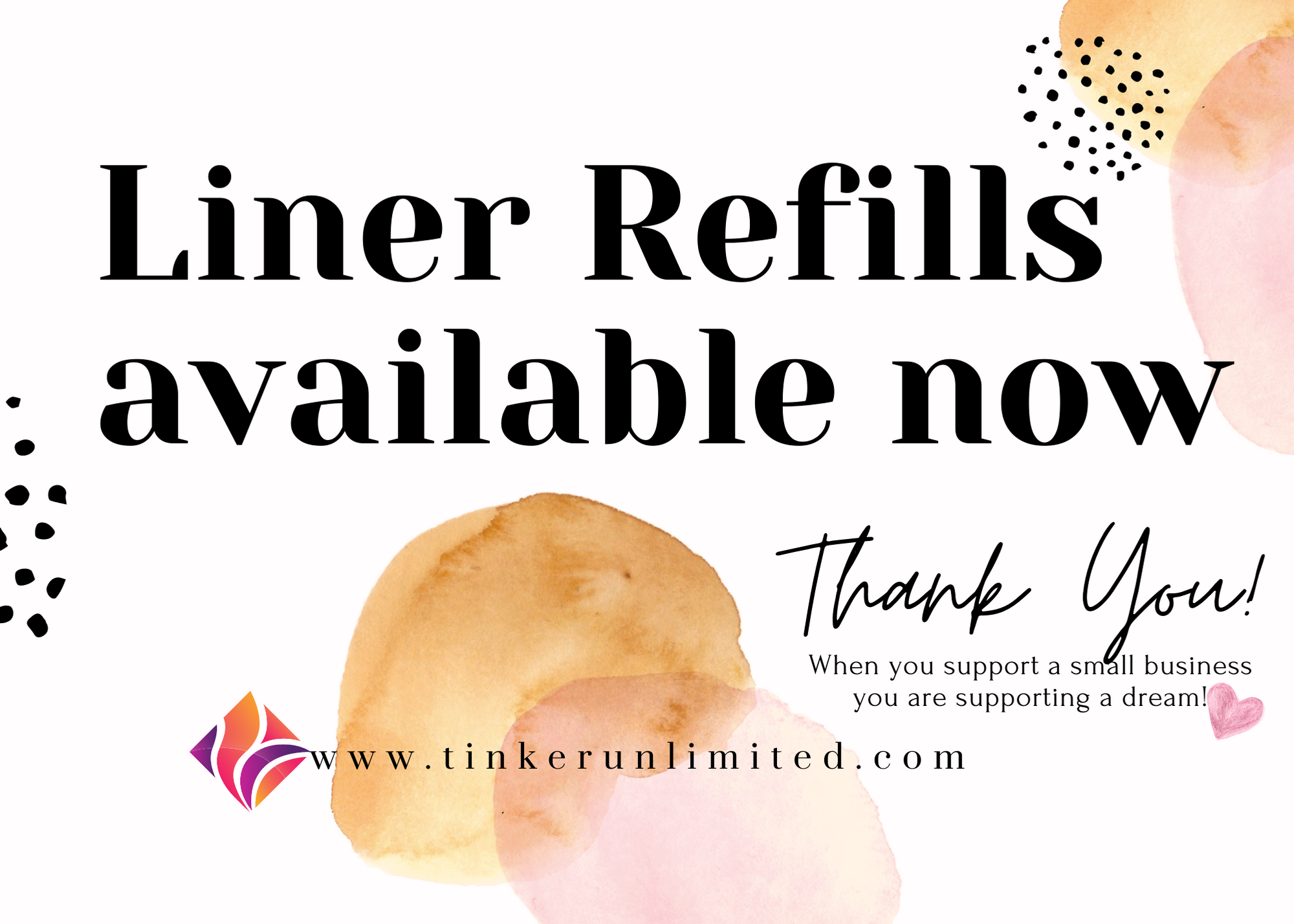 Trash bag liner refills are ready for purchase.  Just $10 for 75 bags, in total!